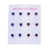 304 Stainless Steel Stud Earrings EJEW-L251-B04-2