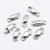 Anti-Tarnish Rhodium Plated 925 Sterling Silver Lobster Claw Clasps STER-K167-075D-P-2