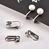 304 Stainless Steel Clip-on Earring Findings X-STAS-G081-63P-6