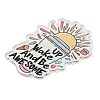 Motivational Quote Up Wake And Be Awesome Printed Acrylic Pendants MACR-K362-01P-2