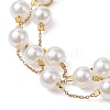 Round ABS Plastic Imitation Pearl Beads Necklace & Bracelet & Dangle Earring Sets for Women SJEW-JS01306-5