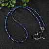 Natural Lapis Lazuli Beaded Necklaces NJEW-JN02492-01-4