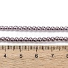 Electroplated Shell Pearl Beads Strands BSHE-G041-3mm-02-4