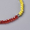 Electroplate Glass Braided Bead Bracelets BJEW-JB04240-02-2