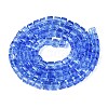 Transparent Glass Beads Strands GLAA-R041-8x8mm-A12-2