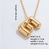 Stainless Steel Party Balloon Letter Pendant Cable Chain Necklaces for Women YF1942-5-1