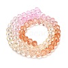 Transparent Painted Glass Beads Strands X1-DGLA-A034-T8mm-A20-5