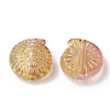 Two Tone Transparent Spray Painted Acrylic Bead X-ACRP-T005-24-2