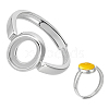 1Pc 925 Sterling Silver Adjustable Ring Components STER-BC0003-97G-P-1