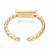Brass Enamel Cuff Rings RJEW-N035-012-NF-4