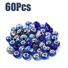 60Pcs Resin European Beads RPDL-YW0001-14D-1