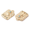 Brass Micro Pave Cubic Zirconia Pendants KK-C028-47G-2