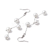 Glass Pearl Dangle Earrings EJEW-JE05987-4