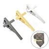 3Pcs 3 Colors Brass Tie Clips BUTT-CJ0001-11-1