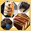 40Sets 4 Colors Alloy Screw Clasps BUTT-PH0001-30B-6