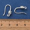 Rack Plating Brass Micro Pave Clear Cubic Zirconia Earring Hooks KK-A231-10S-3