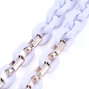 Personalized Acrylic & CCB Plastic Cable Chain Necklaces X-NJEW-JN02824-01-3
