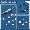   400Pcs 4 Styles 304 Stainless Steel Spacer Beads STAS-PH0019-77-4