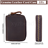 Rectangle Leather Credit Card Wallets for Women Men AJEW-WH20001-31B-2