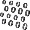 DICOSMETIC 16Pcs 8 Size 316 Stainless Steel Grooved Finger Ring for Men Women RJEW-DC0001-09B-2