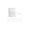 22.5M Nylon Braided Trim with Elastic Button Loops OCOR-BC0006-77-8