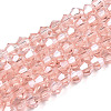 Transparent Electroplate Glass Beads Strands LS-EGLA-A039-T4mm-A15-1