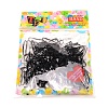 Plastic Elastic Thread Hair Ties OHAR-TAC0005-01-1