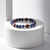 Natural Sodalite Beaded Stretch Bracelet for Women or Men BJEW-JB07732-04-2