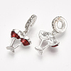 Alloy European Dangle Charms MPDL-S066-088-2