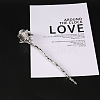 Rose Alloy Hair Sticks PW-WGE3429-02-2