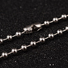 304 Stainless Steel Ball Chain Necklaces NJEW-L427-03P-1