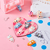DIY Cat Shaped Resin Dangle Earring Making Kit DIY-TA0009-93-5