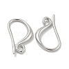 Brass Earring Hooks KK-L075-008P-2