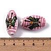 Oval Handmade Lampwork Beads  LAMP-G137-D07-3