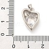 Brass Micro Pave Cubic Zirconia Pendants KK-S049-18P-3