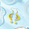 Natural Mashan Jade Dangle Earrings EJEW-MZ00544-02-1