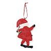 Christmas Santa Claus Handmade Polymer Clay Pendant Decorations HJEW-P017-01E-3