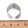 304 Stainless Steel Cable Chain Cuff Ring Components SA-CBA94B1-01P-02-3