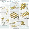 120Pcs Brass Split Rings KK-BBC0023-11A-7