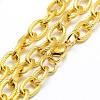 Fashionable 304 Stainless Steel Twisted Grain Cable Chain Necklaces STAS-A028-N077G-2