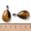 Natural Tiger Eye Pendants G-B123-05P-05-3