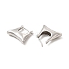 Brass Bag Shape Hoop Earrings for Women EJEW-E275-07P-2