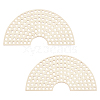 AHADERMAKER 2Pcs Sector Wooden Basket Bottoms DIY-GA0003-04-1