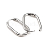 Non-Tarnish 304 Stainless Steel Oval Hoop Earrings X-EJEW-M218-02B-P-2