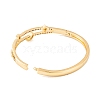 Brass Pave Colorful Cubic Zirconia Hinged Bangles for Women BJEW-S147-07G-01-3