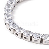 Classic Cubic Zirconia Tennis Bracelet BJEW-G639-01B-P-2