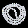 Imitation Jade Bicone Frosted Glass Bead Strands EGLA-A039-J4mm-MB06-2