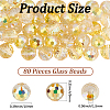 80Pcs AB Color Plated Glass Beads EGLA-PA0001-41B-2