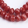 Opaque Glass Beads Strands EGLA-F122-8x6mm-NC05-3