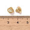 Brass Micro Pave Cubic Zirconia Pendant Bails KK-E098-05G-3